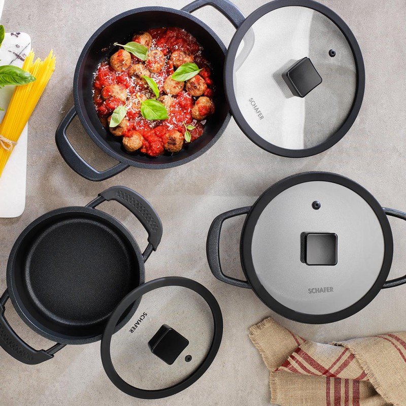 SCHAFER HEKTOR 3 LÜ DÖKÜM TENCERE SETİ