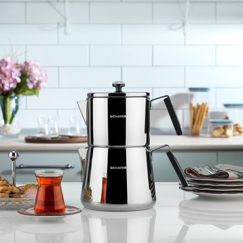 SCHAFER TOLEDO BÜYÜK BOY ÇELİK ÇAYDANLIK TAKIMI