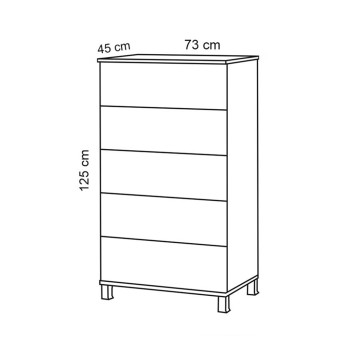 5 ÇEKMECELİ ŞİFONYER