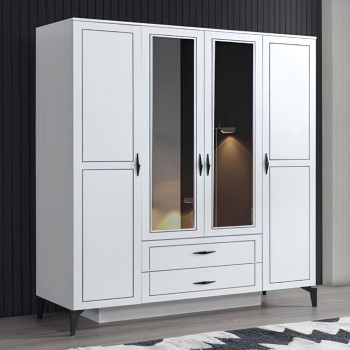 EVART ÇİZGİ 4 KAPAKLI DOLAP E884