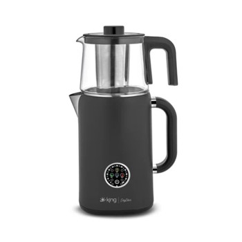 KING ÇAYSTAR DİJİTAL ÇAY MAKİNESİ SİYAH KCM387