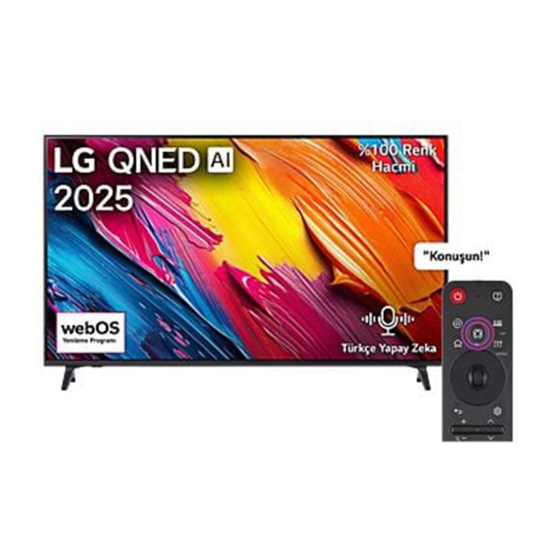 LG 65" 165 EKRAN UYDU ALICILI AI 4K SMART QNED TV 65QNED70A6A