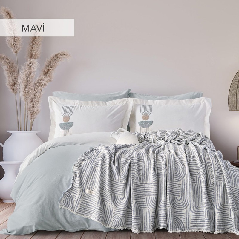 İYİ GECELER İSTANBUL BABİL PİKELİ ÇİFT KİŞİLİK NEVRESİM TAKIMI