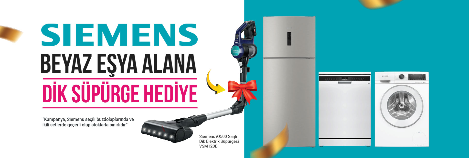 Siemens Dik Süpürge Hediyeli
