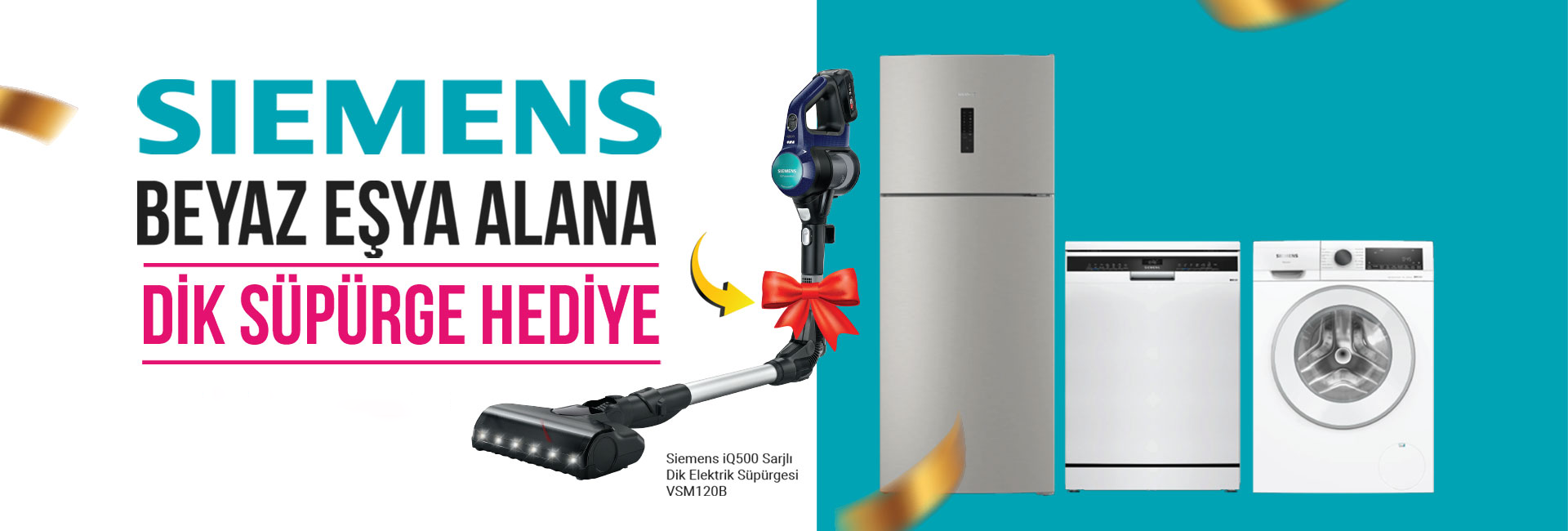 Siemens Dik Süpürge Hediyeli