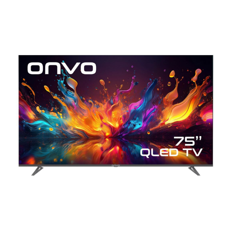Elden Taksitle ONVO 75’’ 190 EKRAN ULTRA HD QLED GOOGLE TELEVİZYON 75OVF9001UQ