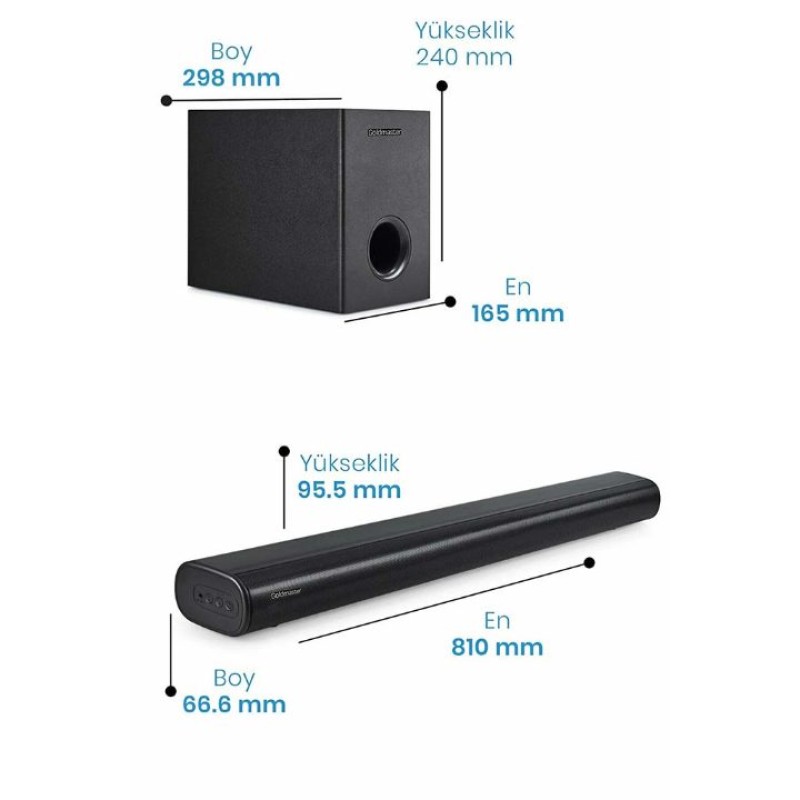 Elden Taksitle GOLDMASTER KABLOLU SOUNDBAR SES SİSTEMİ SW910
