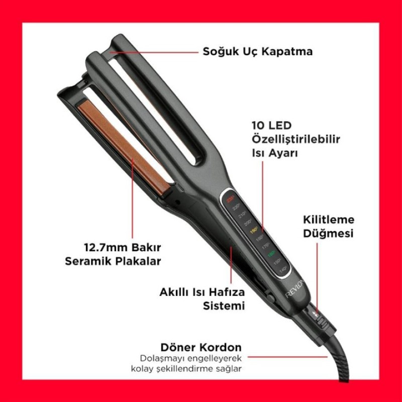 REVLON ÇİFT PLAKALI SAÇ DÜZLEŞTİRİCİ RVST2204