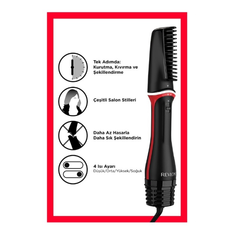 Elden Taksitle REVLON ONE STEP BLOW DRY 3 Ü 1 ARADA SAÇ ŞEKİLLENDİRİCİ RVDR5333E