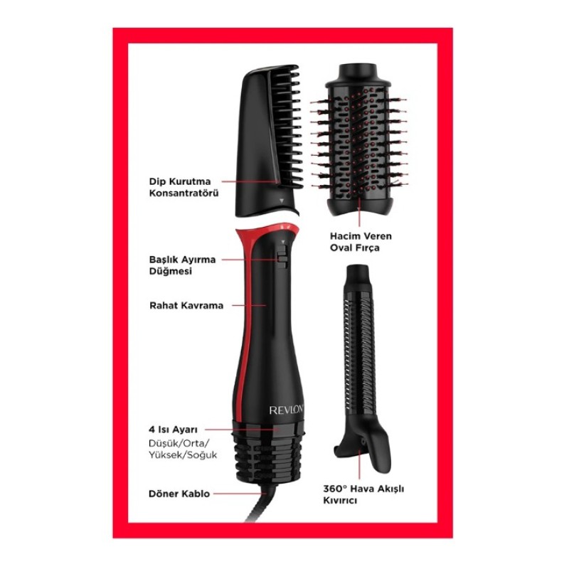 Elden Taksitle REVLON ONE STEP BLOW DRY 3 Ü 1 ARADA SAÇ ŞEKİLLENDİRİCİ RVDR5333E