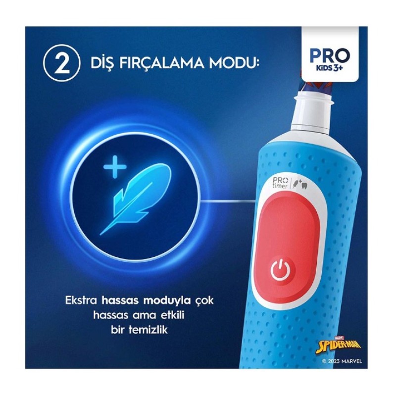 ORAL B D103 VITALITY PRO SPIDERMAN DİŞ FIRÇASI 72812