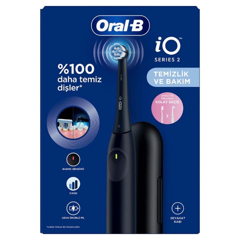 Elden Taksitle ORAL-B IO 2 SARJLI DİŞ FIRÇASI VE SEYAHAT KABI