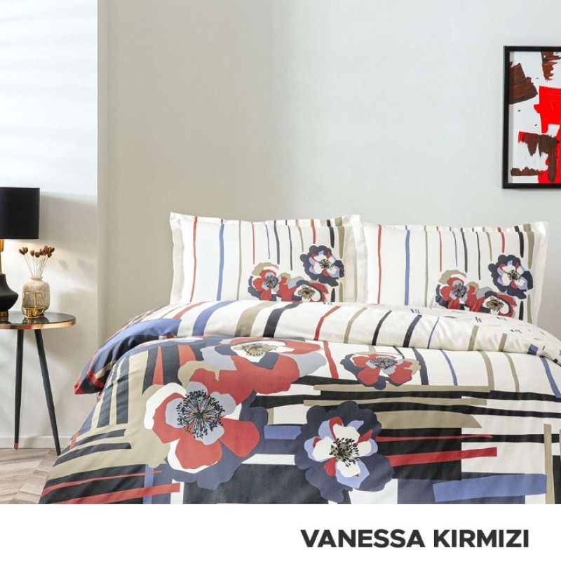 Elden Taksitle TAÇ SATEN  ÇİFT KİŞİLİK NEVRESİM TAKIMI 3254