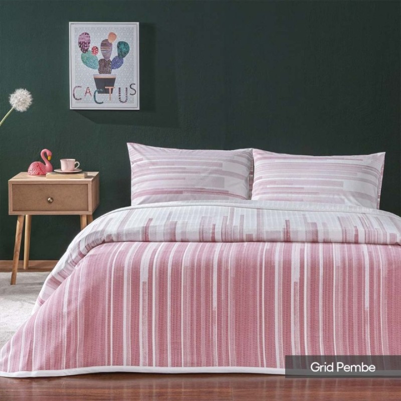 Elden Taksitle TAÇ ÇİFT KİŞİLİK PİKE SETİ 5058