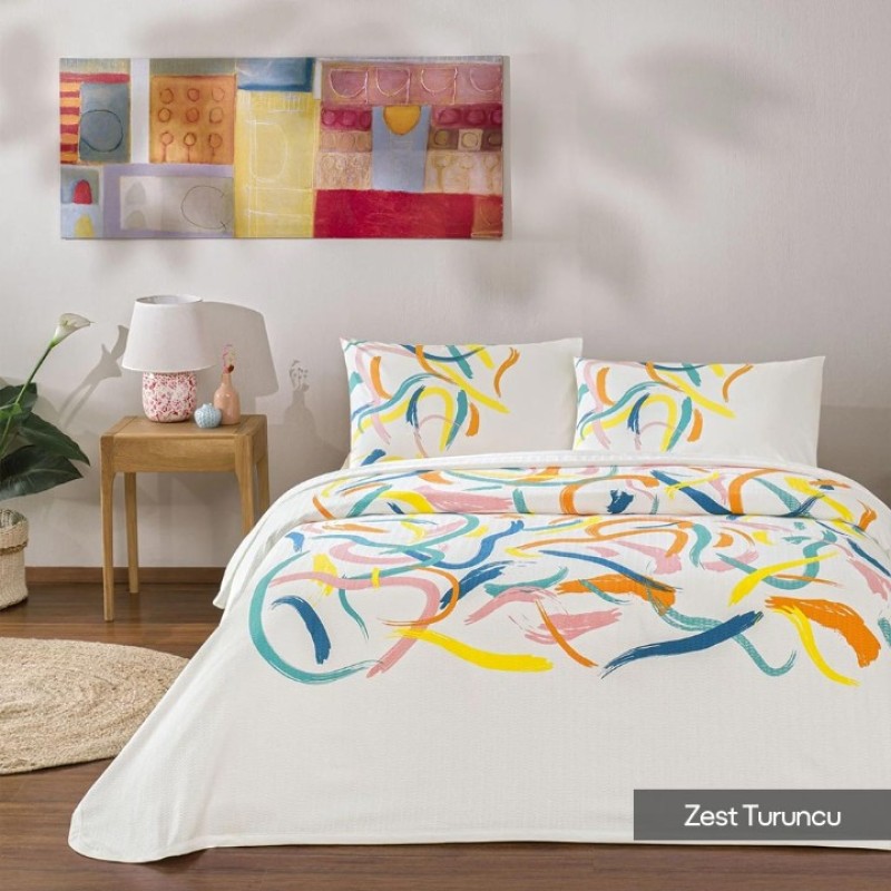 Elden Taksitle TAÇ TEK KİŞİLİK PİKE SETİ 5059