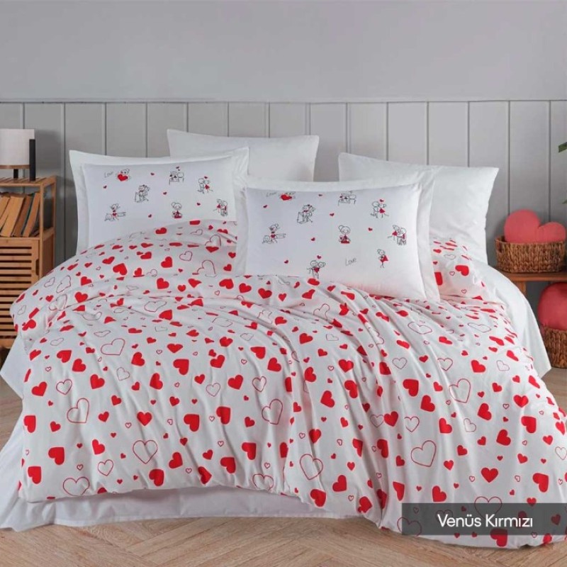 Elden Taksitle HOBBY POPLİN ÇİFT KİŞİLİK NEVRESİM TAKIMI