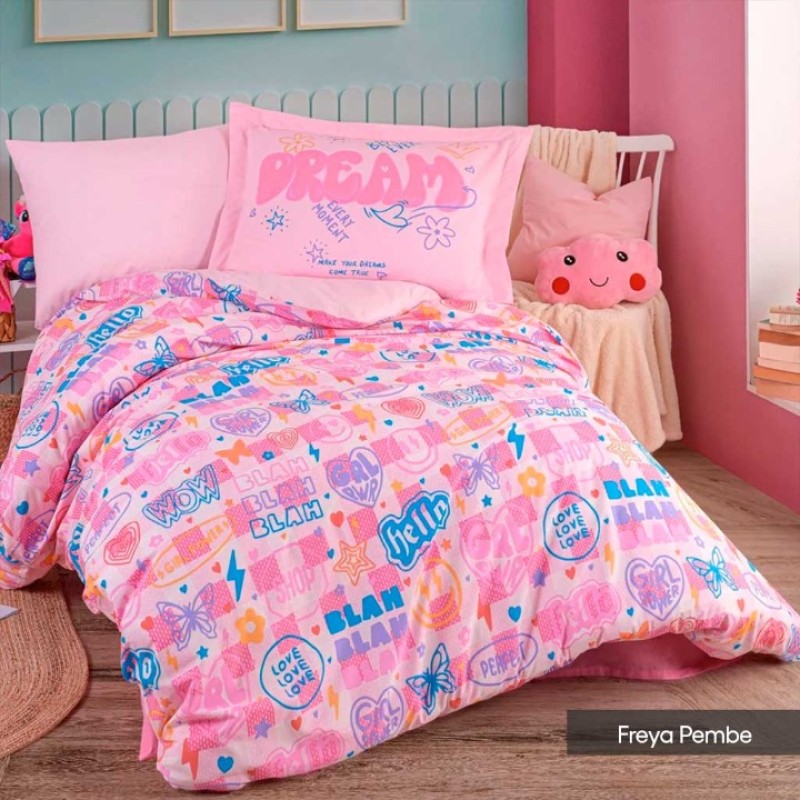 Elden Taksitle HOBBY POPLİN TEK KİŞİLİK NEVRESİM TAKIMI