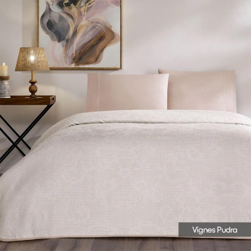 Elden Taksitle TAÇ JAKAR ÇİFT KİŞİLİK PİKE TAKIMI 3698