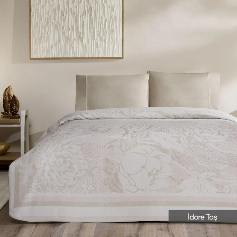 Elden Taksitle TAÇ JAKAR TEK KİŞİLİK PİKE TAKIMI 3699