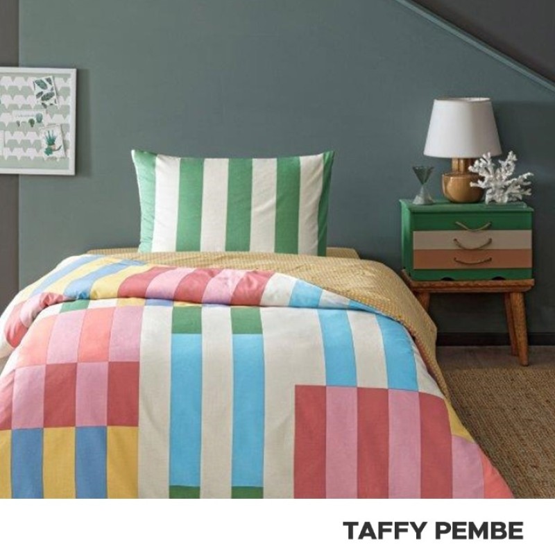 TAÇ RANFORCE TEK KİŞİLİK NEVRESİM TAKIMI 3519