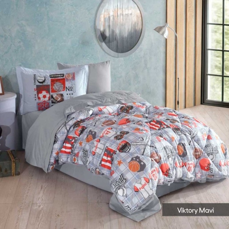 Elden Taksitle HOBBY POPLİN TEK KİŞİLİK UYKU SETİ