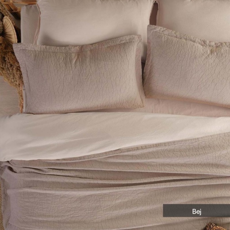 Elden Taksitle İYİ GECELER İSTANBUL ZEN STONE ÇİFT KİŞİLİK YATAK ÖRTÜSÜ