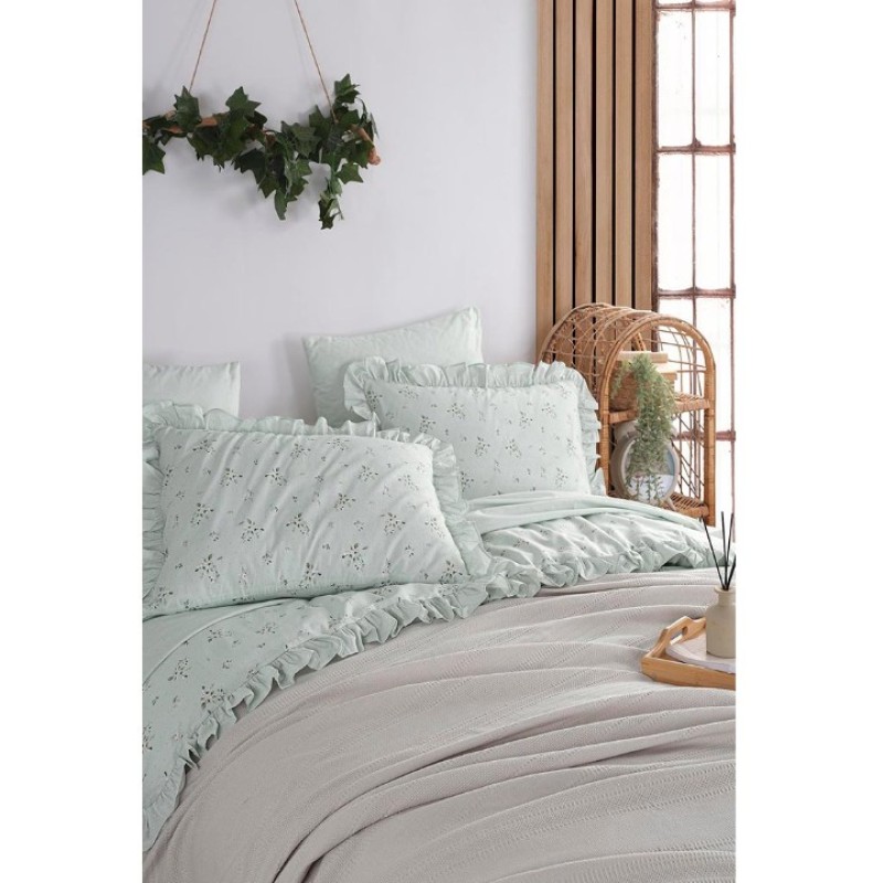 Elden Taksitle İYİ GECELER İSTANBUL LE AMORE NEVRESİMLİ PİKE TAKIMI