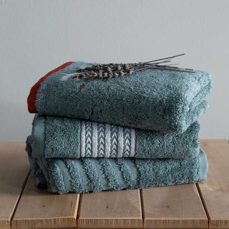 Elden Taksitle APRICITAS DAISY 3 LÜ HAVLU SETİ 50X90