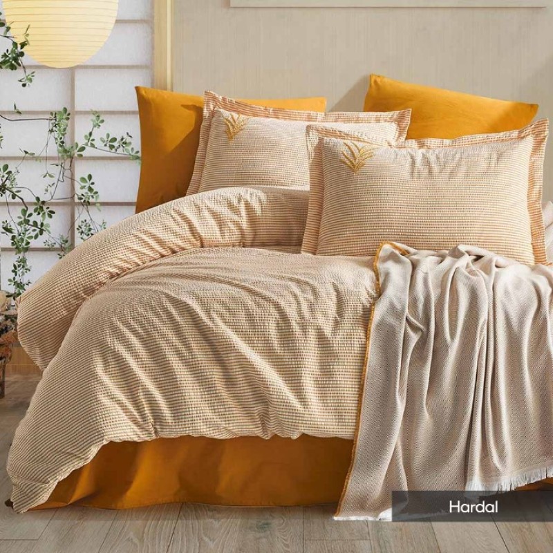 İYİ GECELER İSTANBUL MARIBELL ÇİFT KİŞİLİK NEVRESİM PİKE SET