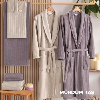 ZEBRA CASA PIA AİLE BORNOZ SETİ