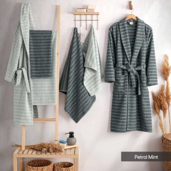 ZEBRA CASA RENA AİLE BORNOZ SETİ