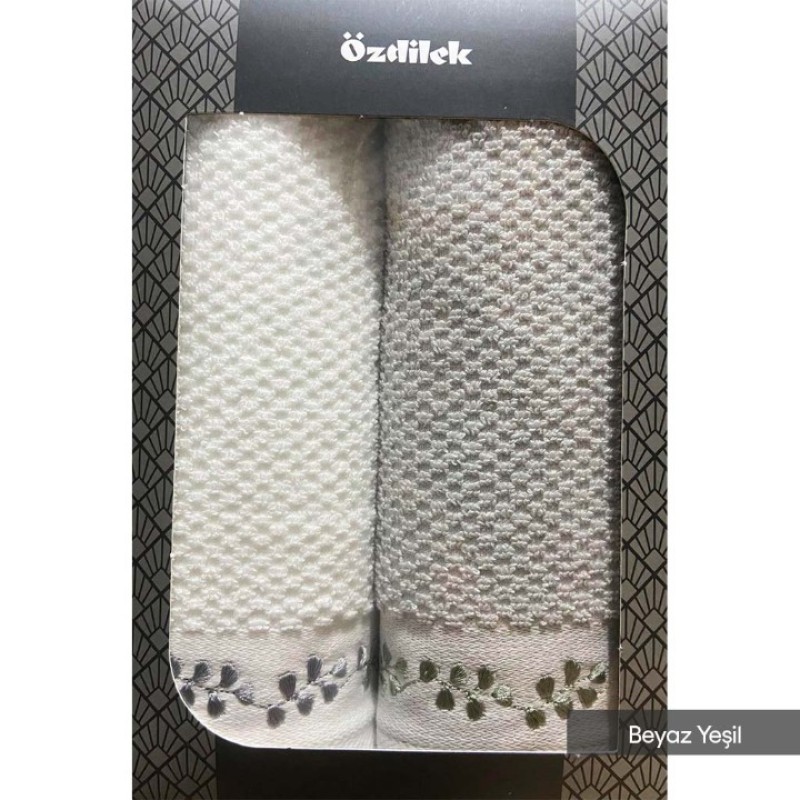 Elden Taksitle ÖZDİLEK FOGLIA 2 Lİ KUTULU HAVLU