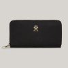 TOMMY HILFIGER SİYAH KADIN CÜZDAN SS25 POPPY TH LARGE ZA AW0AW15642BDS