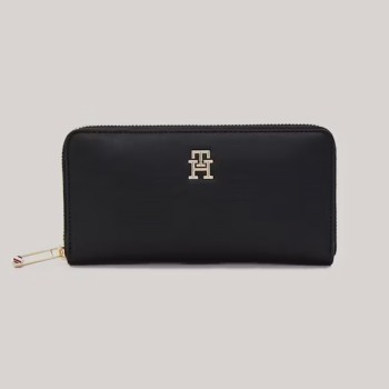 TOMMY HILFIGER MAVİ KADIN CÜZDAN SS25 POPPY TH LARGE ZA AW0AW15642DW6