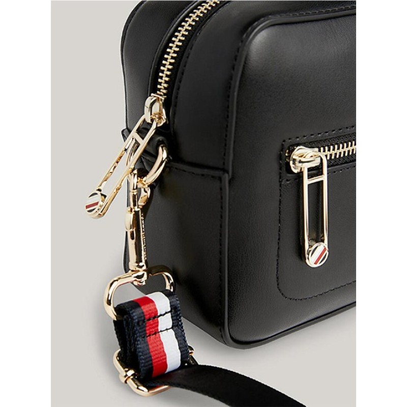 Elden Taksitle TOMMY HILFIGER SİYAH KADIN ÇANTA SS25 ICONIC TOMMY CAMERA CORP AW0AW15864BDS