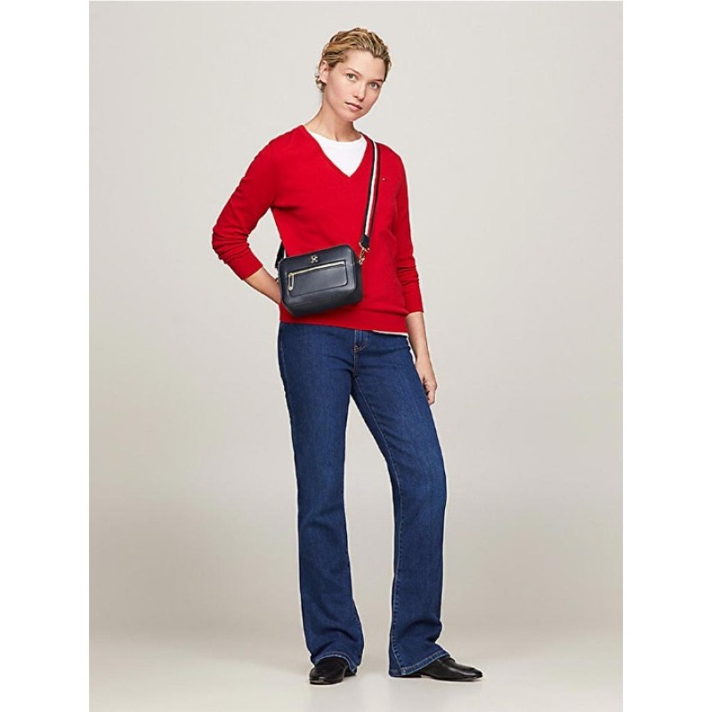 TOMMY HILFIGER MAVİ KADIN ÇANTA SS25 ICONIC TOMMY CAMERA CORP AW0AW15864DW6