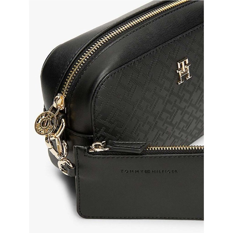 Elden Taksitle TOMMY HILFIGER SİYAH KADIN ÇANTA SS25 TH DISTINCT CAMERA MONO AW0AW17221BDS