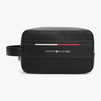 TOMMY HILFIGER SİYAH ERKEK ÇANTA SS25 TH FOUNDATION WASHBAG AM0AM13235BDS