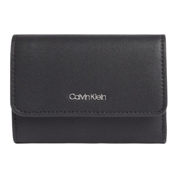 CALVIN CLEIN SİYAH KADIN CÜZDAN SS25 CK MUST SMALL TRIFOLD K60K611934BEH
