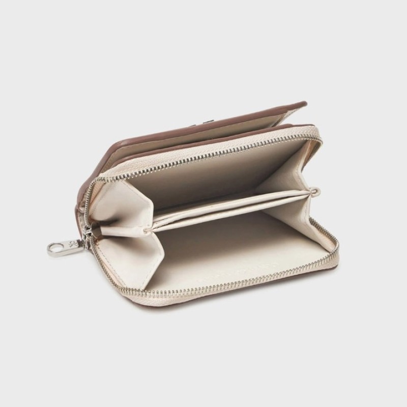 CALVIN CLEIN BEJ KADIN CÜZDAN SS25 CK MUST SMALL TRIFOLD MONO K60K612939BEH