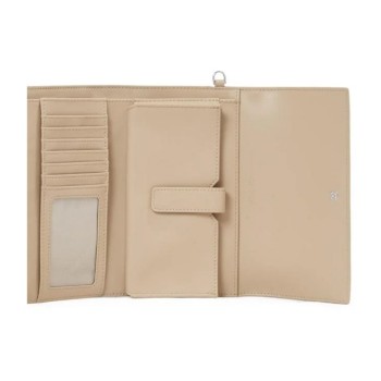 CALVIN CLEIN BEJ KADIN CÜZDAN SS25 CK MUST XL TRIFOLD WRISTEL K60K612940W75