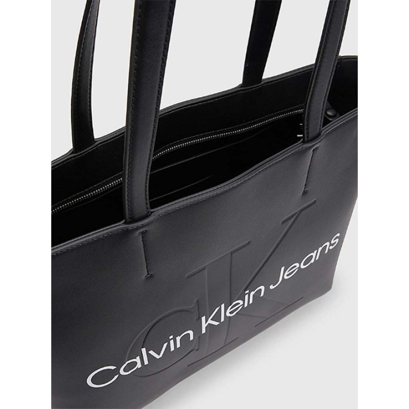Elden Taksitle CALVIN CLEIN SİYAH KADIN ÇANTA SS25 SHOPPER K60K610276BDS