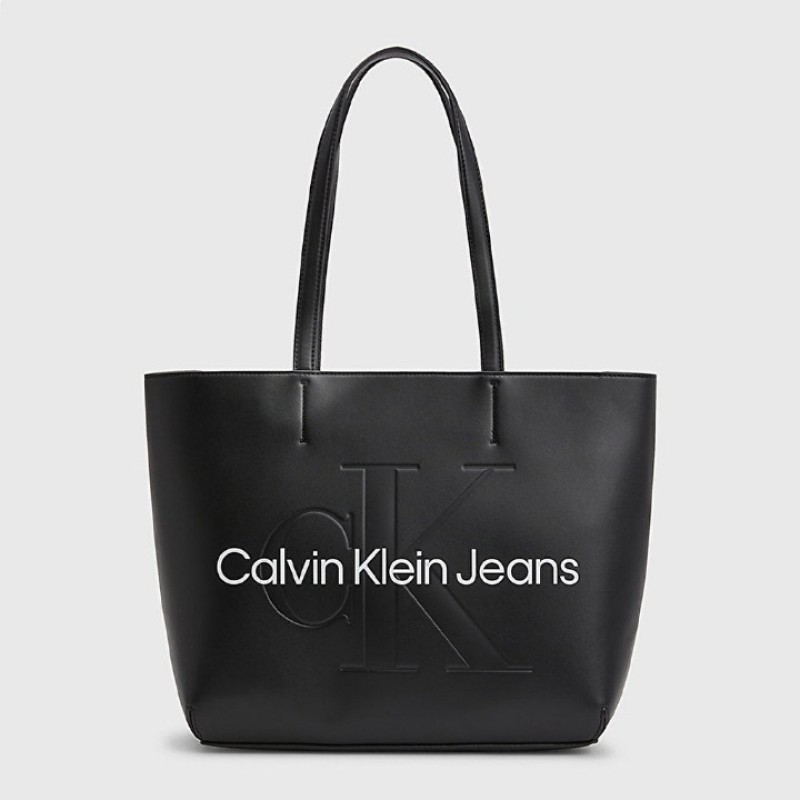 Elden Taksitle CALVIN CLEIN SİYAH KADIN ÇANTA SS25 SHOPPER K60K610276BDS