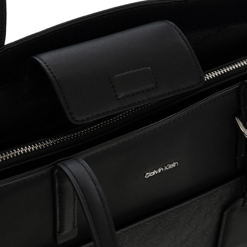 Elden Taksitle CALVIN KLEIN SİYAH KADIN ÇANTA SS25 CK MUST MEDIUM SHOPPER MONO K60K6127740GJ