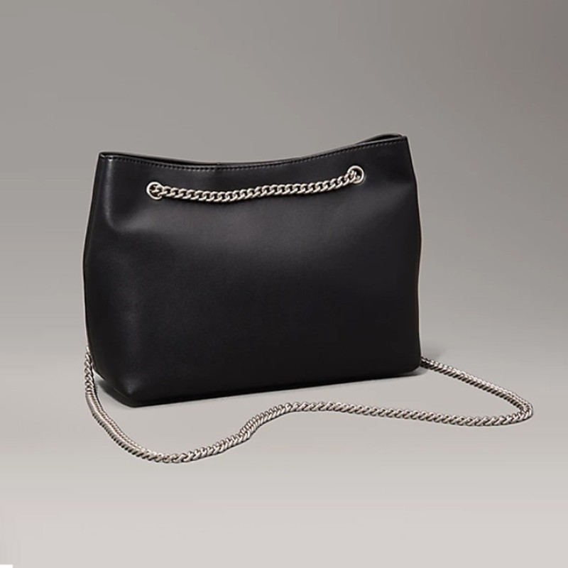 Elden Taksitle CALVIN CLEIN SİYAH KADIN ÇANTA SS25 SCULPTED CHAIN SHOULDER LV04K3163GUB1