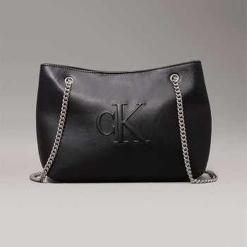 CALVIN CLEIN SİYAH KADIN ÇANTA SS25 SCULPTED CHAIN SHOULDER LV04K3163GUB1