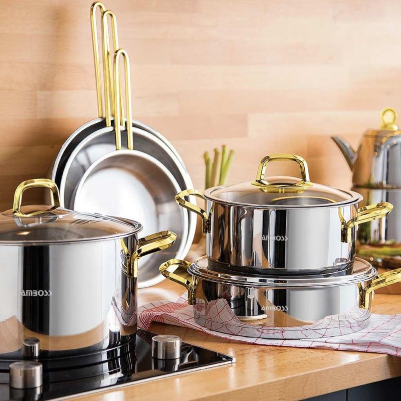 Elden Taksitle AMBOSS DIAMOND 18 PARÇA ÇELİK ÇEYİZ SETİ