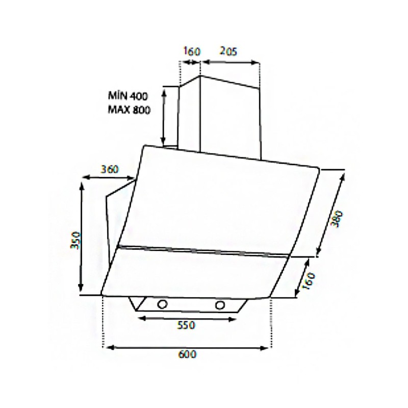 LUXELL DUVAR TİPİ DAVLUMBAZ DA6-835