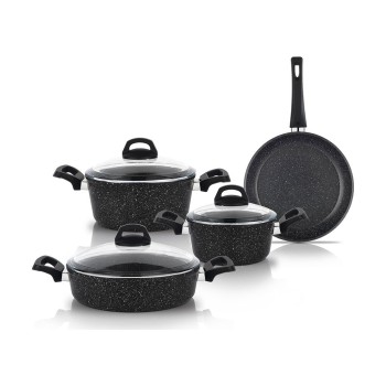 SCHAFER STARK 7 PARÇA YANMAZ YAPIŞMAZ TENCERE SETİ