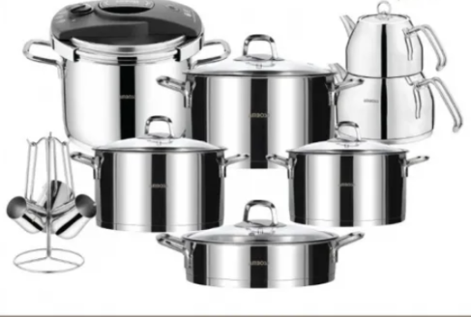 AMBOSS DIAMOND 18 PARÇA ÇELİK ÇEYİZ SETİ